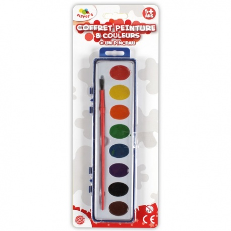 Coffret de peinture 8 couleurs