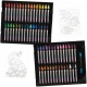 Hi-def Création - 60 crayons Hyperstix™, 1 bâton de fusion et 2 modèles inclus à colorier