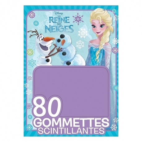 80 gommettes scintillantes "La Reine des neiges"