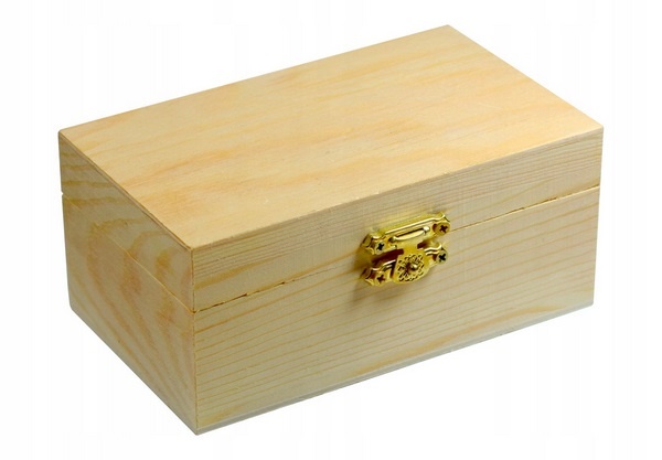 Petite boîte coffre en bois à décorer - 15 x 9,5 x 5 cm - Boite en bois à  décorer - Creavea