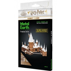 Poudlard sous la neige, maquette 3D Harry Potter en métal