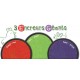 Boîte 3 encreurs géants Créalign - CL85 Rouge, vert et violet