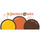 Boîte 3 encreurs géants Créalign - CL86 Jaune, orange et marron