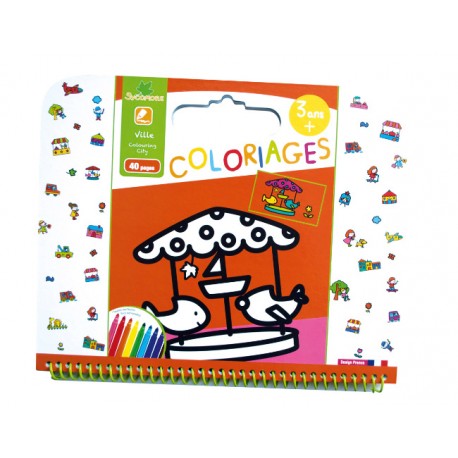 Cahier de coloriages 3+ "Ville" Sycomore