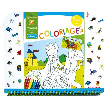 Cahier de coloriages 5+ "Princes" Sycomore