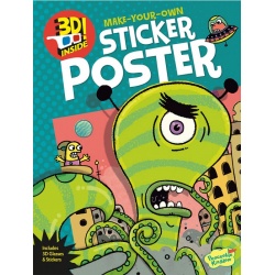 Stickers 3D et poster "Alien attack"