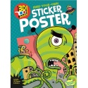 Stickers 3D et poster "Alien attack"