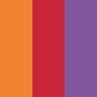 CL56 Orange / rouge / violet