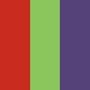 CL85 Rouge / vert / violet